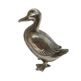 Sterling Silver Duck Form Figurine Ornament Vintage c1970s
