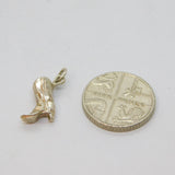 Sterling Silver Western Cowboy Boot Charm Pendant Vintage c1970s