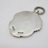 Sterling Silver Tug Of War Sporting Fob Medal Antique 1933 Birmingham Deco