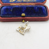 Sterling Silver Donkey Figurine Charm Pendant Vintage c1970