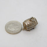 Sterling Silver Opening Beer Barrel Charm Pendant Vintage c1970s