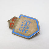 WWII Sterling Silver Enamel 'Civil Nursing Reserve' Brooch Antique c1940