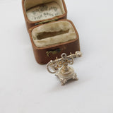 Sterling Silver Traditional Telephone Charm Pendant Vintage c1970