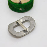Victorian 'Silverite' & Paste Set Buckle Antique c1900