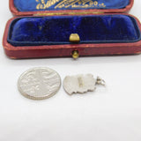 Sterling Silver & Enamel Isle of Man Charm Pendant Vintage c1970