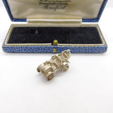 Sterling Silver Traditional Motor Car Charm Pendant Vintage c1970