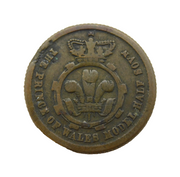 Victorian 'Prince of Wales Model Half Sovereign' Coin Antique 1853