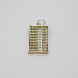 Sterling Silver Abacus Charm Pendant Vintage c1970s