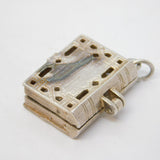 Sterling Silver Holy Bible Charm Pendant Vintage c1970