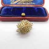 Sterling Silver Prickly Hedgehog Charm Pendant Vintage c1970