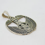 Sterling Silver Egyptian Style Ankh Pendant Vintage c1970