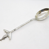 Australian Sterling Silver Boomerang & Kangaroo Souvenir Spoon Antique
