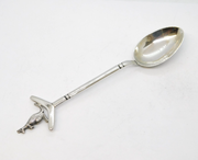 Australian Sterling Silver Boomerang & Kangaroo Souvenir Spoon Antique
