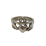 Sterling Silver Claddagh Studio Dress Ring Vintage c1970 Size M