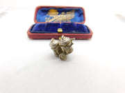 Sterling Silver Dustbin Trailer Charm Pendant Vintage c1970