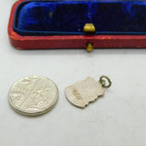 Sterling Silver Kent Traveller Shield Charm Pendant Vintage c1970