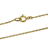 9ct Yellow Gold Essential Rope Chain Necklace 46cm or 18" Length Antique