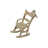 Sterling Silver Rocking Chair Charm Pendant Vintage c1970