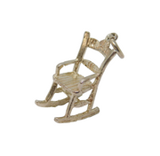 Sterling Silver Rocking Chair Charm Pendant Vintage c1970