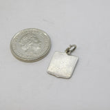 Sterling Silver Enamel Monaco Charm Pendant Vintage c1970