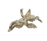 Sterling Silver Cherub Charm Pendant Vintage c1970s