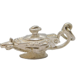 Sterling Silver Genie In Lamp Opening Charm Pendant Vintage c1970