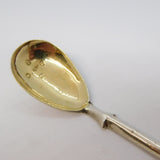George IV Sterling Silver Mustard Spoon Antique 1830 Birmingham Unite & Hilliard