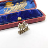 Sterling Silver Little Christmas Donkey Charm Pendant Vintage c1970