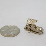 Sterling Silver Family in the Shoe Opening Charm Pendant Vintage c1970