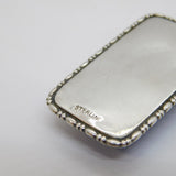 Art Deco Sterling Silver Mounted Morpho Butterfly Wing Pendant Necklace Antique