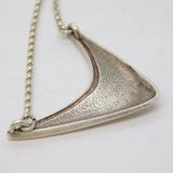 Sheila Fleet Scottish Sterling Silver & Enamel Drop Necklace Vintage Edinburgh