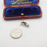Sterling Silver Dutch Clog Charm Pendant Vintage c1970