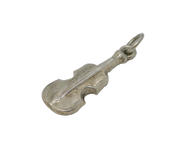 Sterling Silver Violin Musical Charm Pendant Vintage c1970