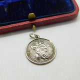 Sterling Silver St Christopher Charm Pendant Vintage c1970