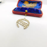 Sterling Silver Lucky Horseshoe Charm Pendant Vintage c1970
