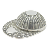 Sterling Silver Novelty Jockey Cap Tea Caddy Spoon Vintage 1967 Sheffield