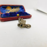 Sterling Silver Old Mother Hubbard Boot Charm Pendant Vintage c1970