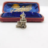 Sterling Silver Nuvo Openable Wedding Church Charm Pendant Vintage c1970