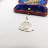 Sterling Silver St Christopher Charm Pendant Vintage c1970