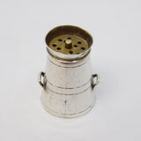 Victorian Sterling Silver Novelty Milk Churn Pepper Shaker Antique Birmingham