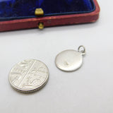 Sterling Silver St Christopher Travel Charm Pendant Vintage c1970