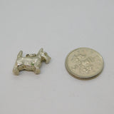 Sterling Silver Scotty Dog Scottish Terrier Charm Pendant Vintage c1970