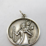 Georg Jensen Sterling Silver St Christopher Travel Pendant Vintage c1970s