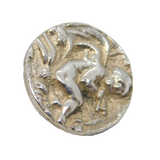 Victorian Art Nouveau Sterling Silver Cherub Dress Button Antique Birmingham