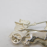 Sterling Silver Boudicca on her Chariot Brooch Pin Vintage 1998 London