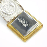 King George V Metal & Yellow Glass Jubilee Photobook in Case Antique 1935