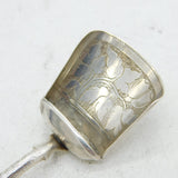 George III Sterling Silver Floral Pattern Tea Caddy Spoon Antique 1794