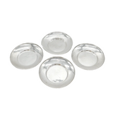 Asprey & Co. Edwardian Sterling Silver Set of Glass Coasters Antique London