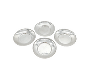 Asprey & Co. Edwardian Sterling Silver Set of Glass Coasters Antique London