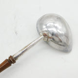 George II Sterling Silver Wooden Handled Toddy Ladle Antique 1738 London